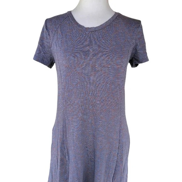 Toad & Co Geometric Print Heathered Organic Cotton Tencel Blend Pockets Small - Picture 3 of 8